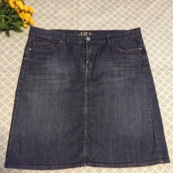 IT Jeans Los Angeles Denim Pencil Skirt 33 - Picture 1 of 6